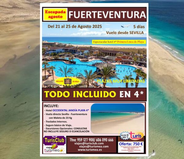 FUERTEVENTURA – 21 AL 25 AGOSTO 2025