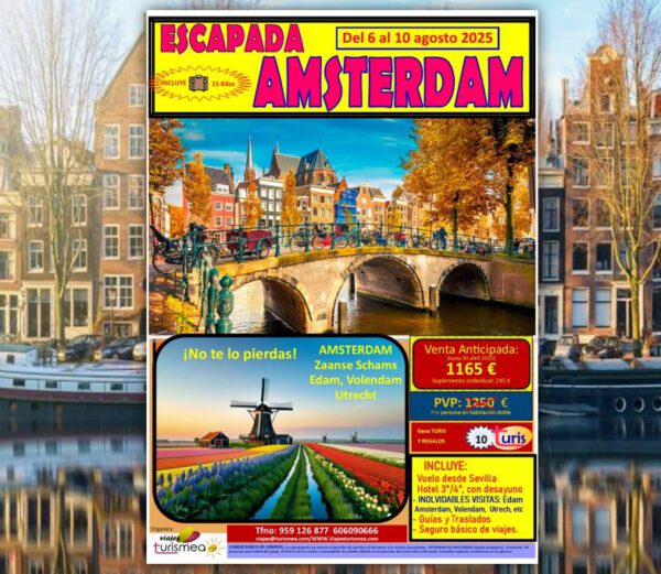 AMSTERDAM – 6 AL 10 AGOSTO 2025