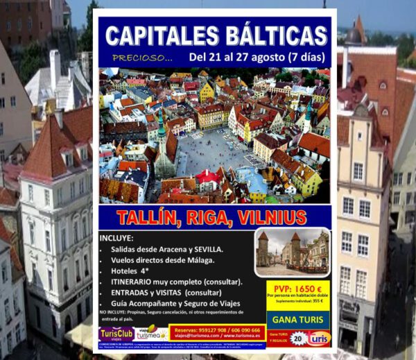 CAPITALES BÁLTICAS – 21 AL 27 AGOSTO 2025