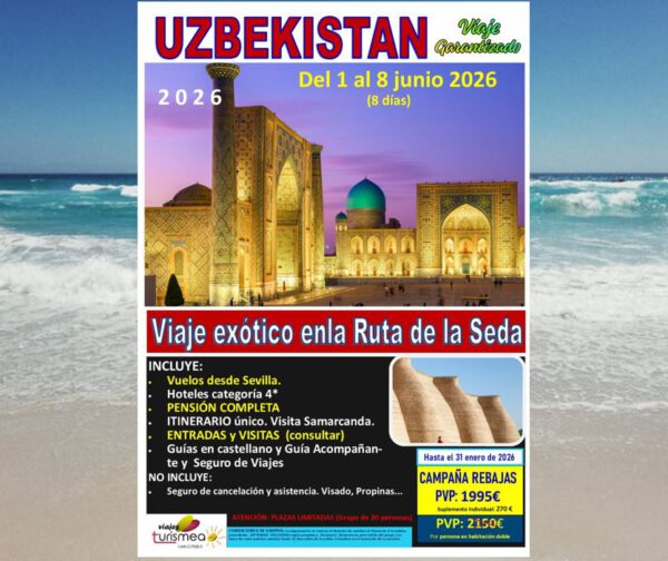 UZBEKISTAN – 1 AL 8 JUNIO 2026