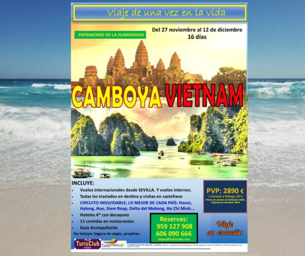 CAMBOYA VIETNAM – 27 NOVIEMBRE AL 12 DICIEMBRE 2026