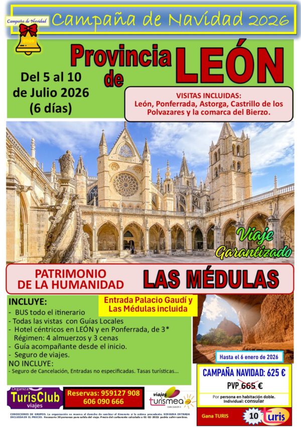 LEÓN – 5 AL 10 DE JULIO 2026