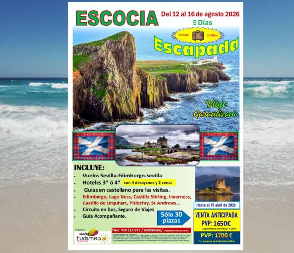 ESCOCIA – 12 AL 16 AGOSTO 2026