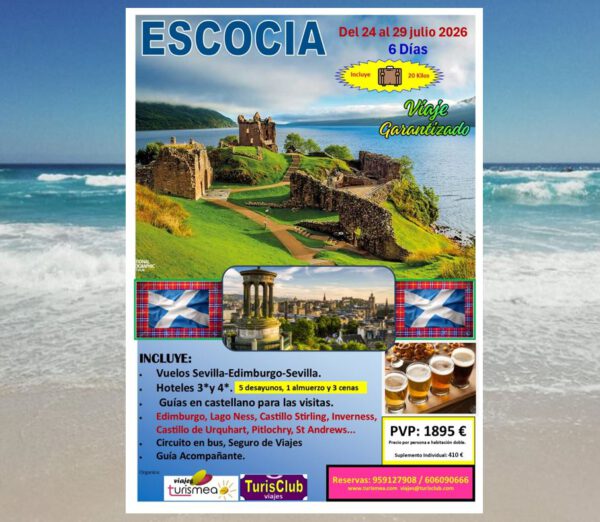 ESCOCIA – 24 AL 29 JULIO 2026