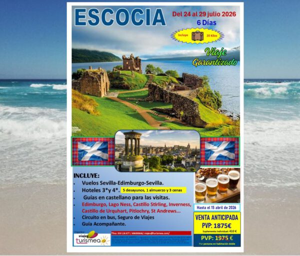 ESCOCIA – 24 AL 29 JULIO 2026