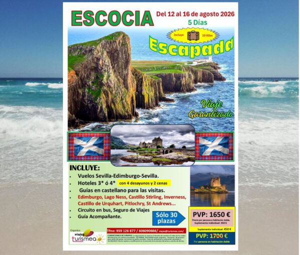ESCOCIA – 12 AL 16 AGOSTO 2026