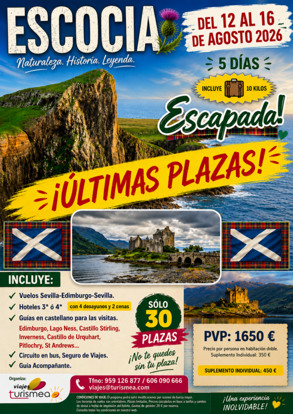 ESCOCIA – 12 AL 16 AGOSTO 2026